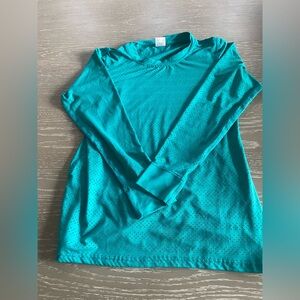 ZYIA Turquoise Long Sleeve Active Top